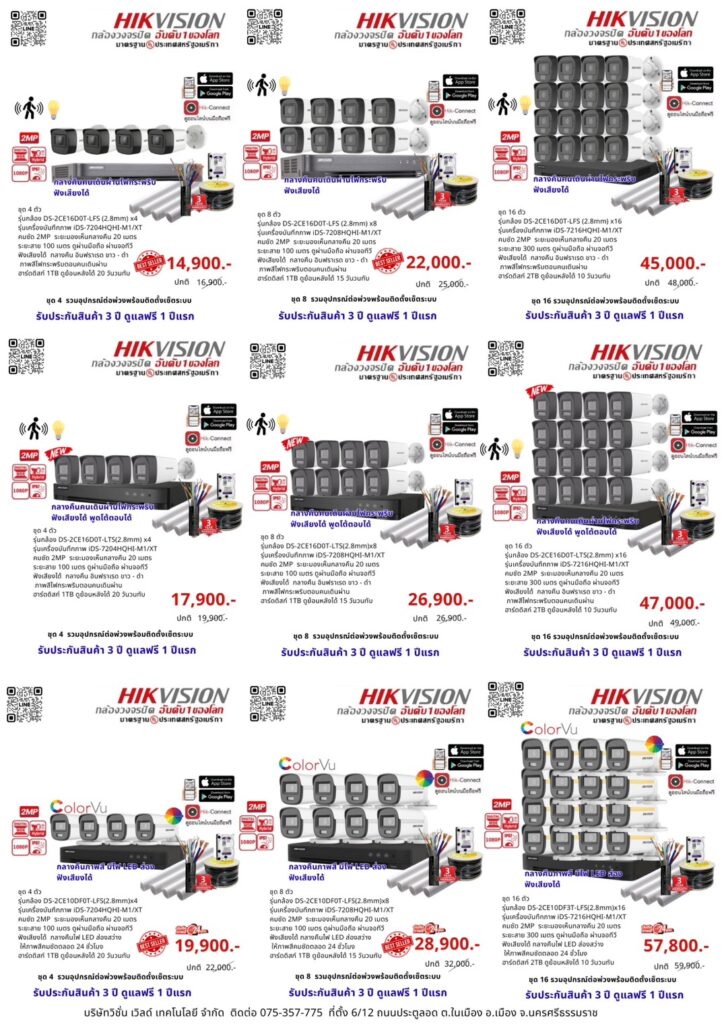 กล้อง cctv แบรนด์ Hikvision